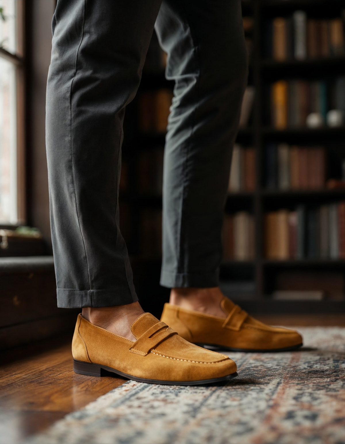 Mockasinloafers i mocka