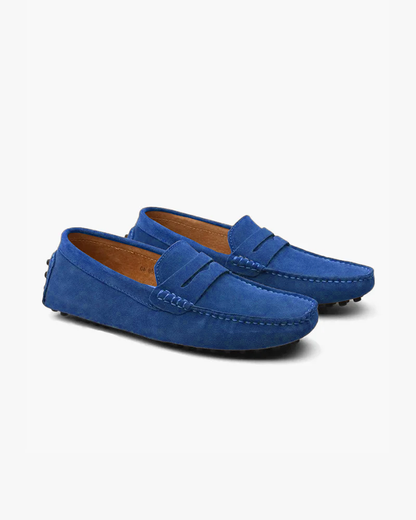 Mockasin-loafers i mocka