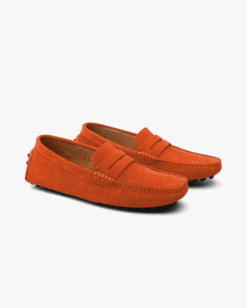 Mockasin-loafers i mocka